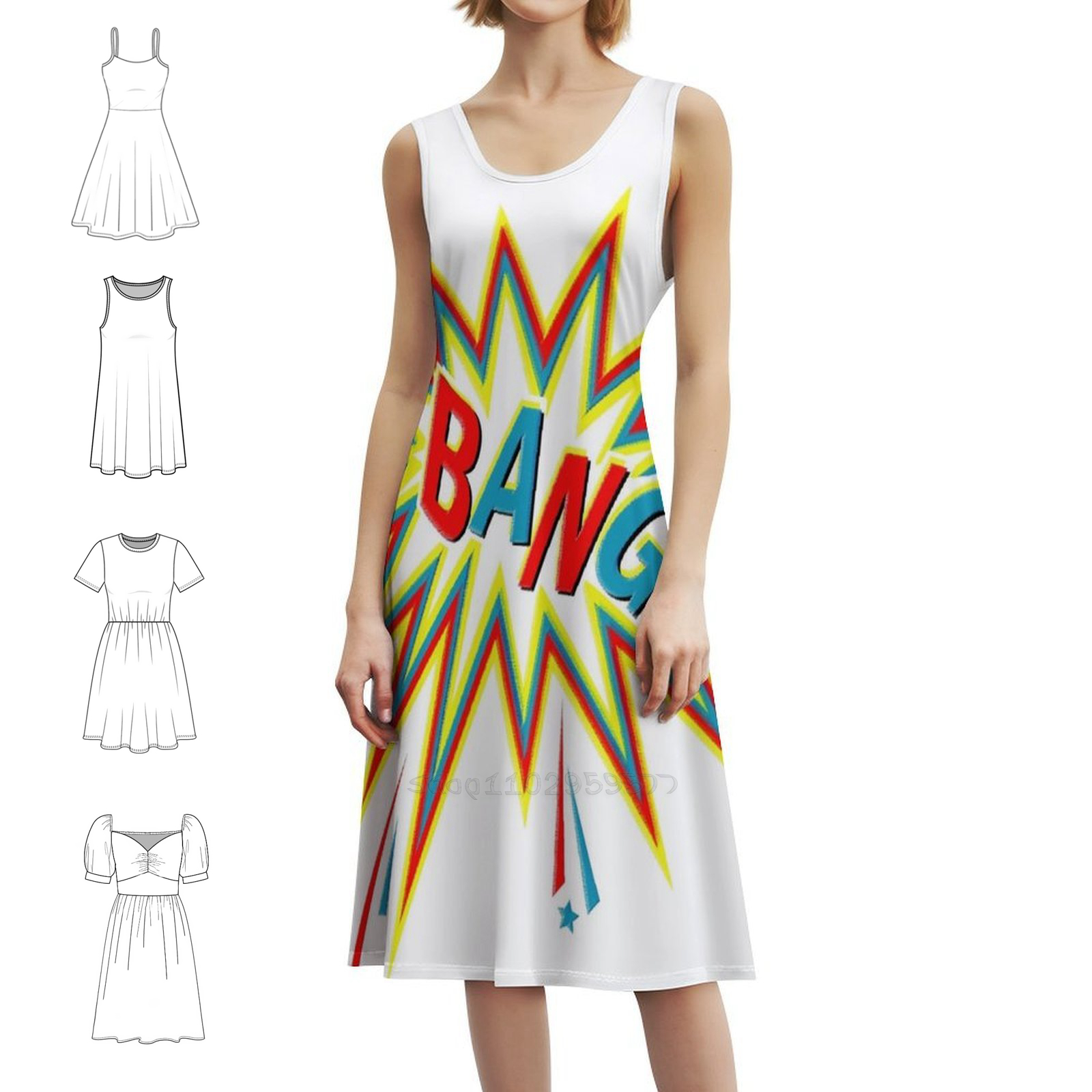 Bang Boho Chic Dress Elegant F - Women Fashion Gown recensione e prezzo