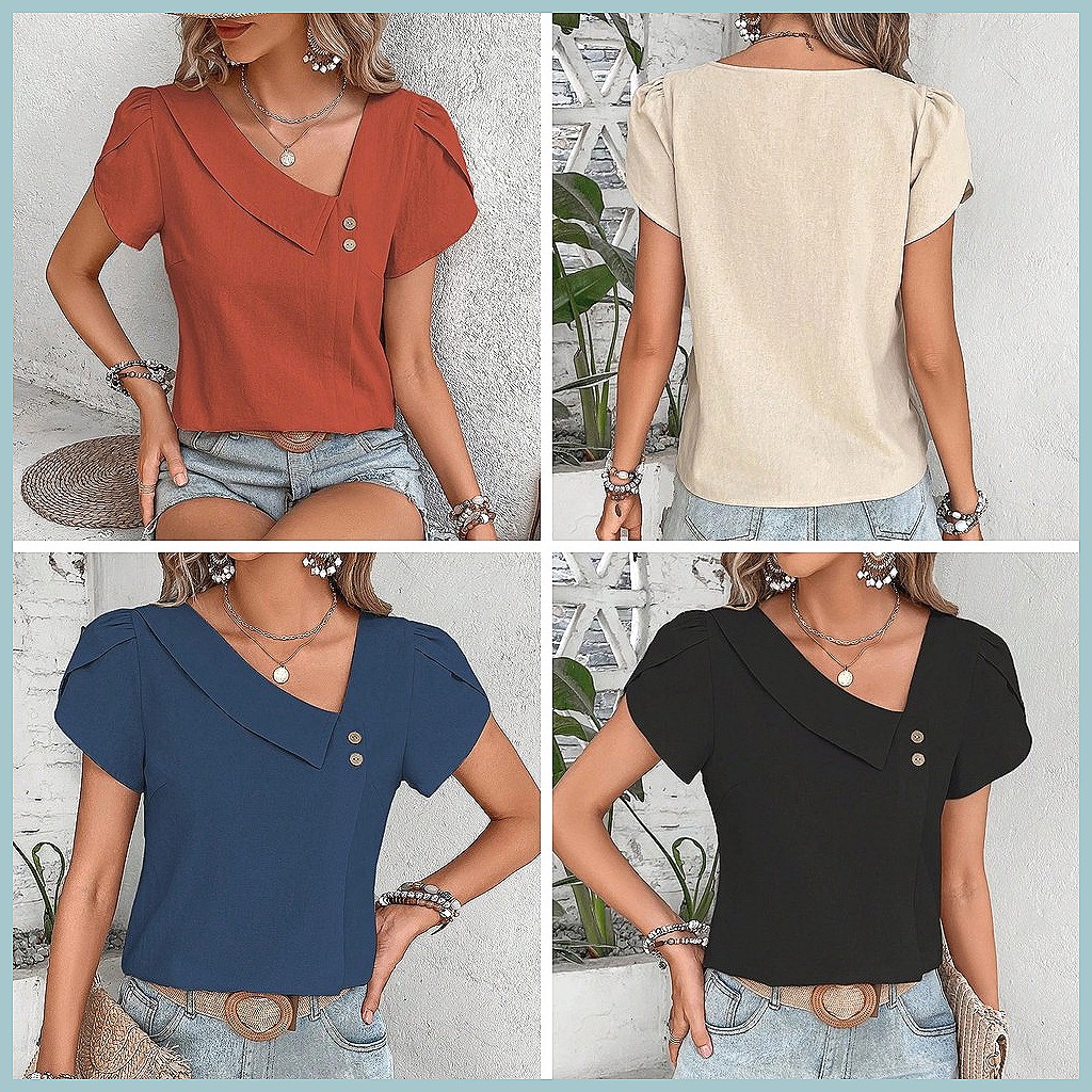 2024 Summer Vintage Solid Colo - Women'S Fashion recensione e prezzo