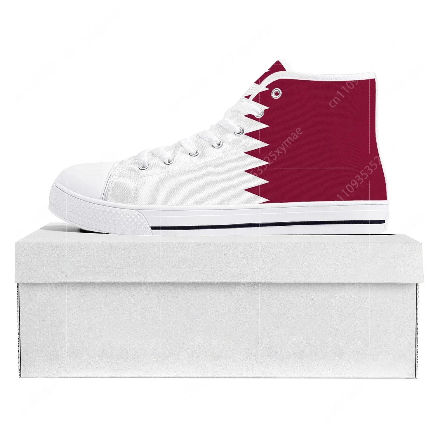 Qatar Flag High Top High Quali - Women Fashion Qatar recensione e prezzo