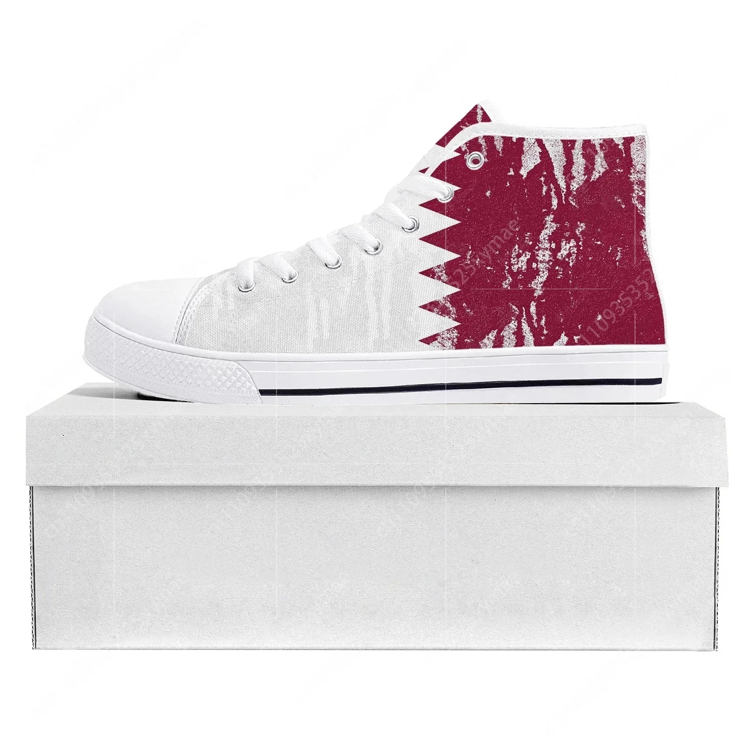 Qatar Flag High Top High Quali - Women Fashion Qatar recensione e prezzo