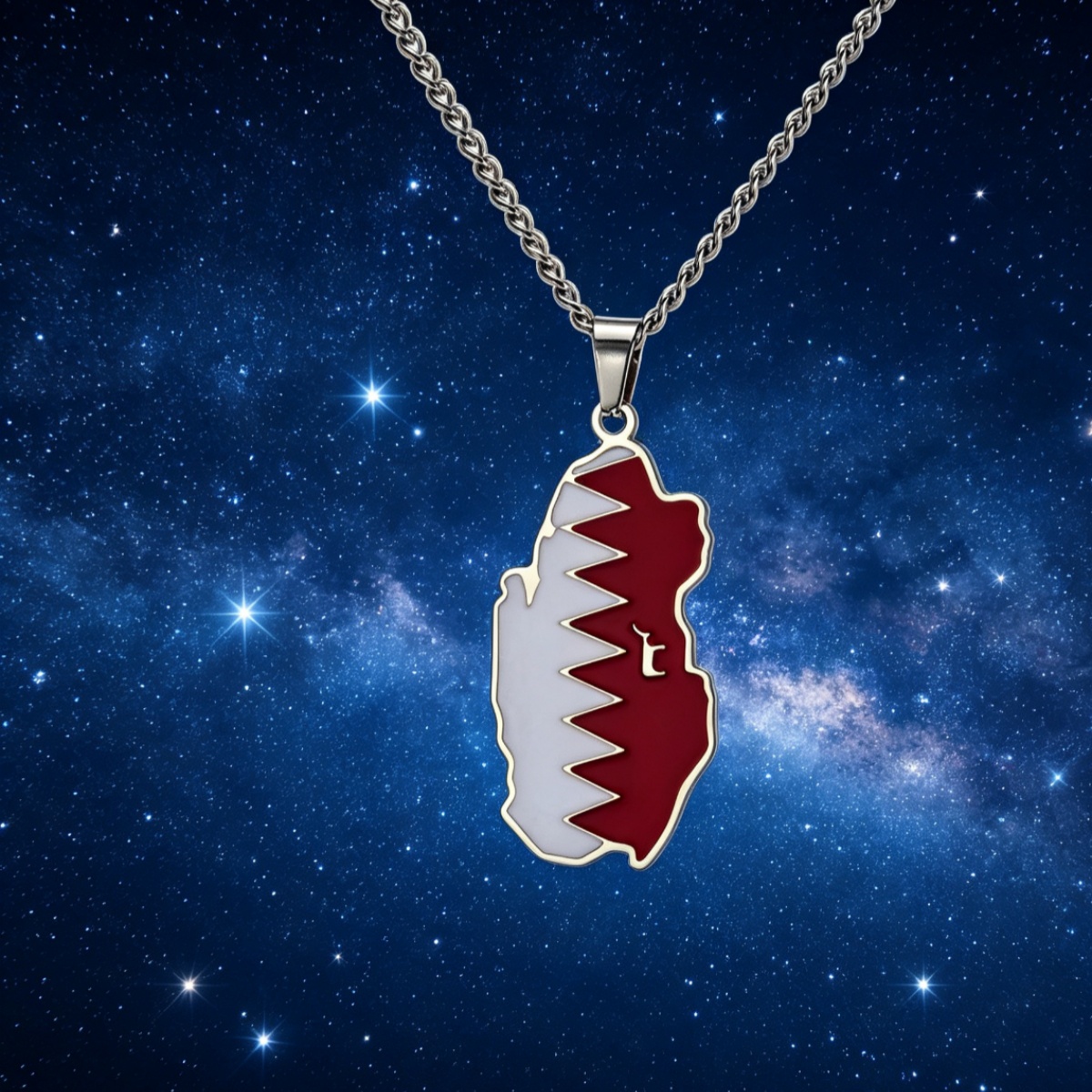 Drip Oil Qatar Map Necklace Fo - Women Fashion Qatar recensione e prezzo